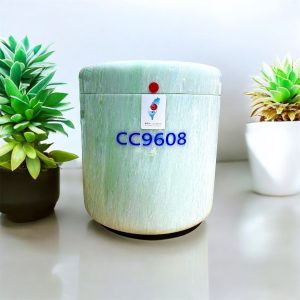青海青花玉骨灰罈(玉石類)20
