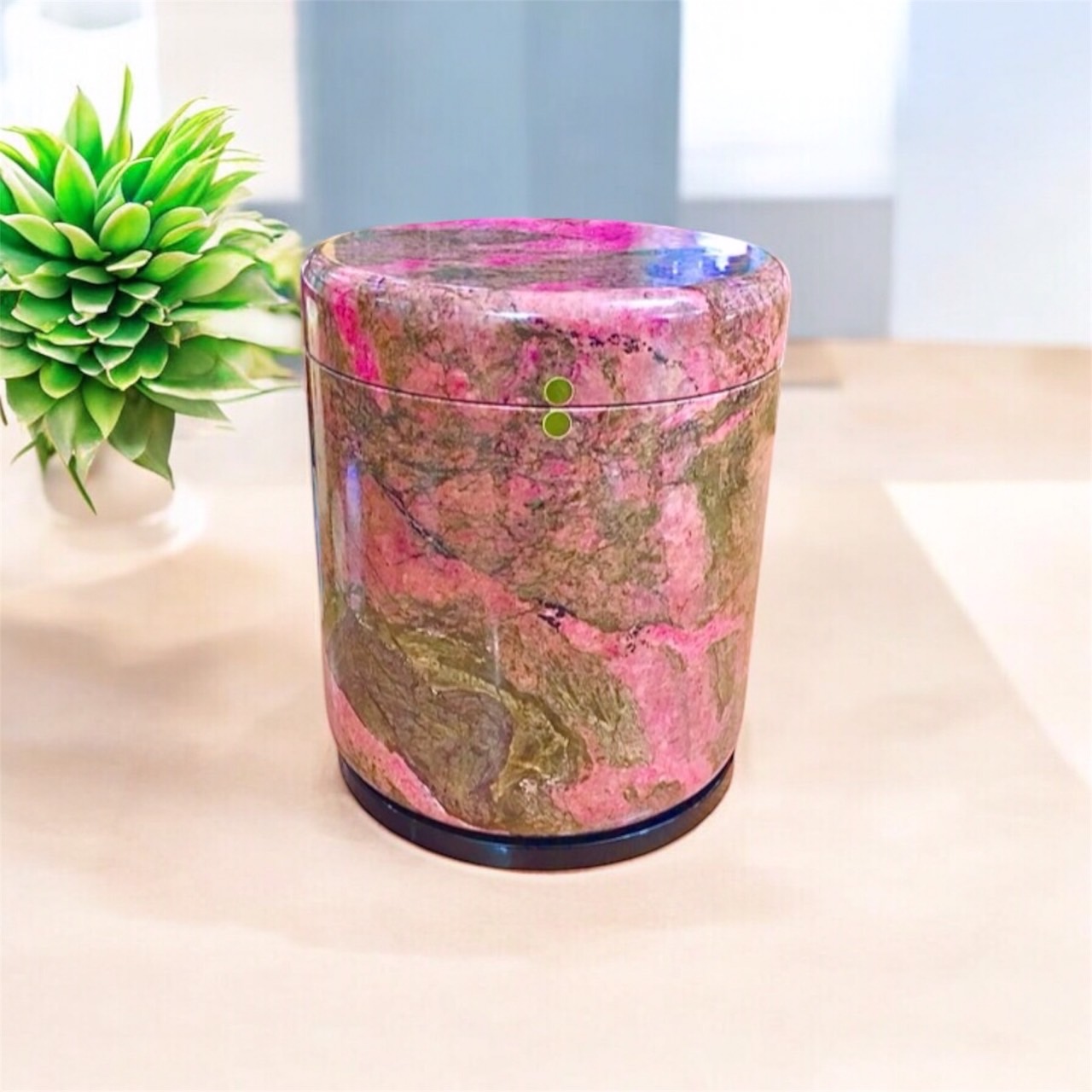 花蓮玫瑰石骨灰罈(寶石類)AA121