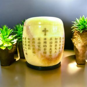 巴基斯坦蜜臘玉(天主教經文骨灰罈)3