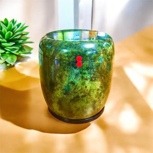 甘肅墨玉骨灰罈(玉石類)A015