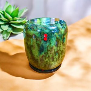甘肅墨玉骨灰罈(玉石類)09