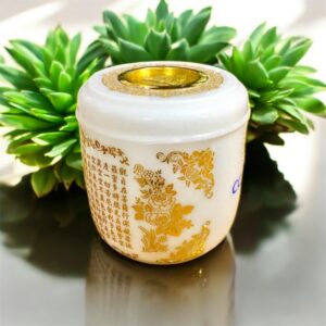 緬甸白玉(佛教經文骨灰罈)03
